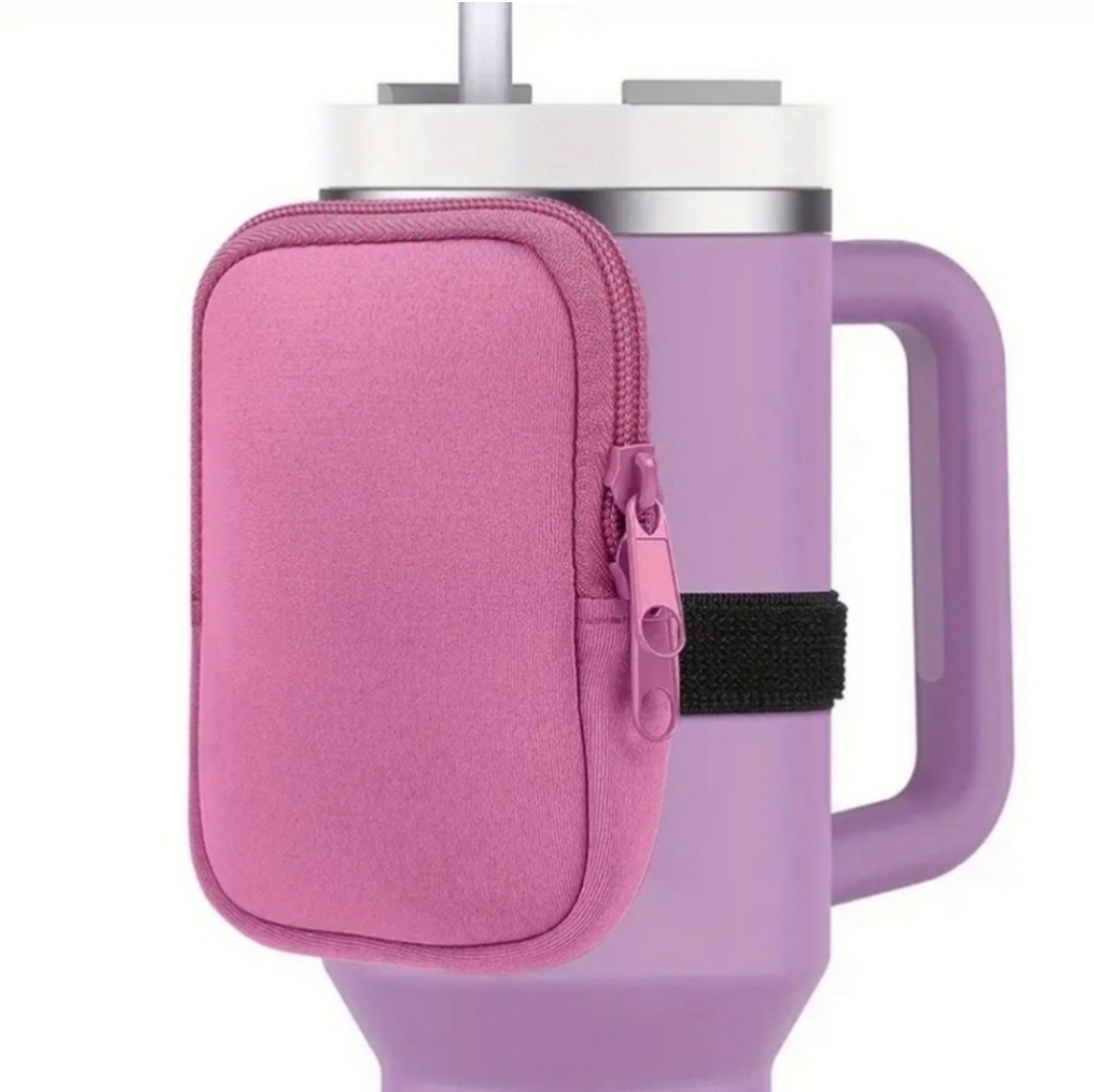 Blush Purple 🥤 Tumbler & Water Bottle Storage Bag w Adjustable Strap NWT NEWTAG